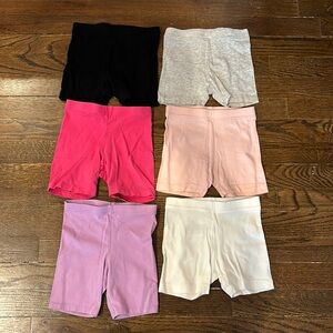 ⭐BUNDLE⭐ 6 biker shorts. Girls size 3T